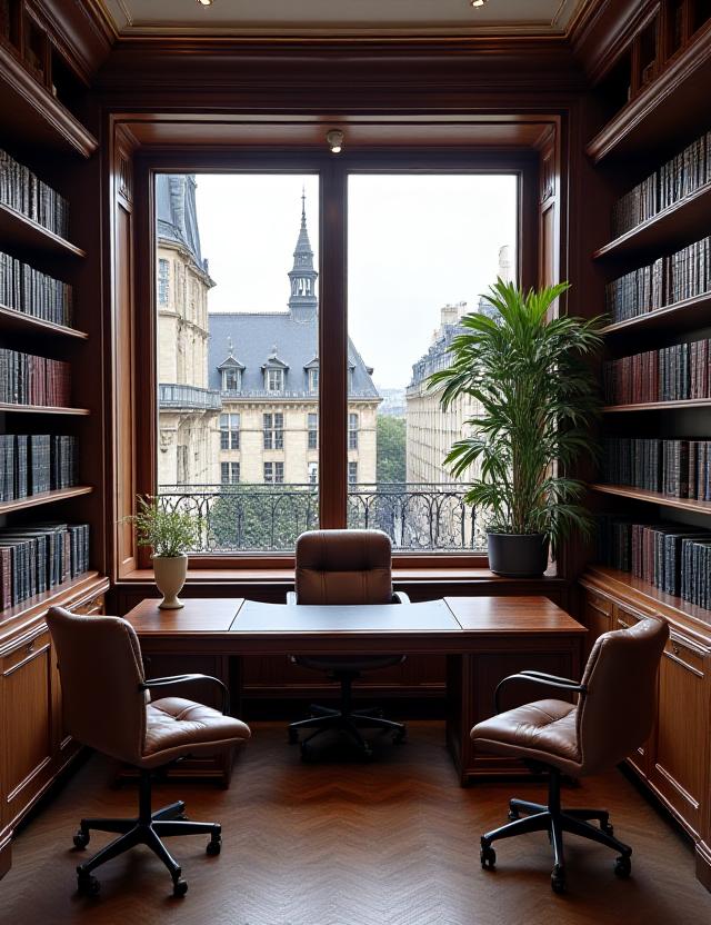 Bureau d'avocats élégant à Paris